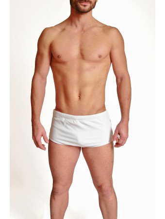 White Boxer Brazilian Trunks AM Summerfield Piqué