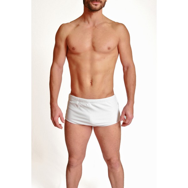 Sunga Boxer Branca Piquet