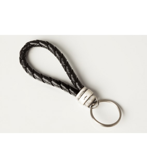 AM Summerfield Leather Ring Keychain