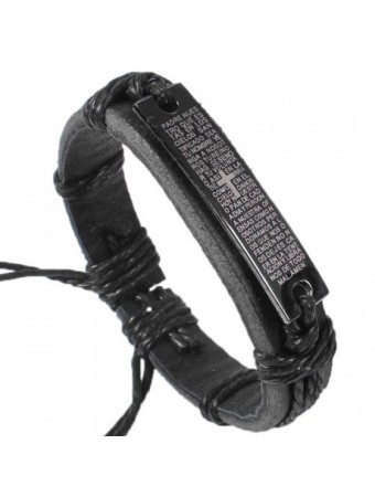Stylish Bracelet – Lord’s Prayer - synthetic leather