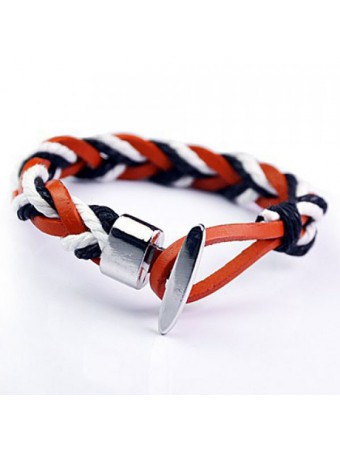 Synthetic leather Bracelet bicolor