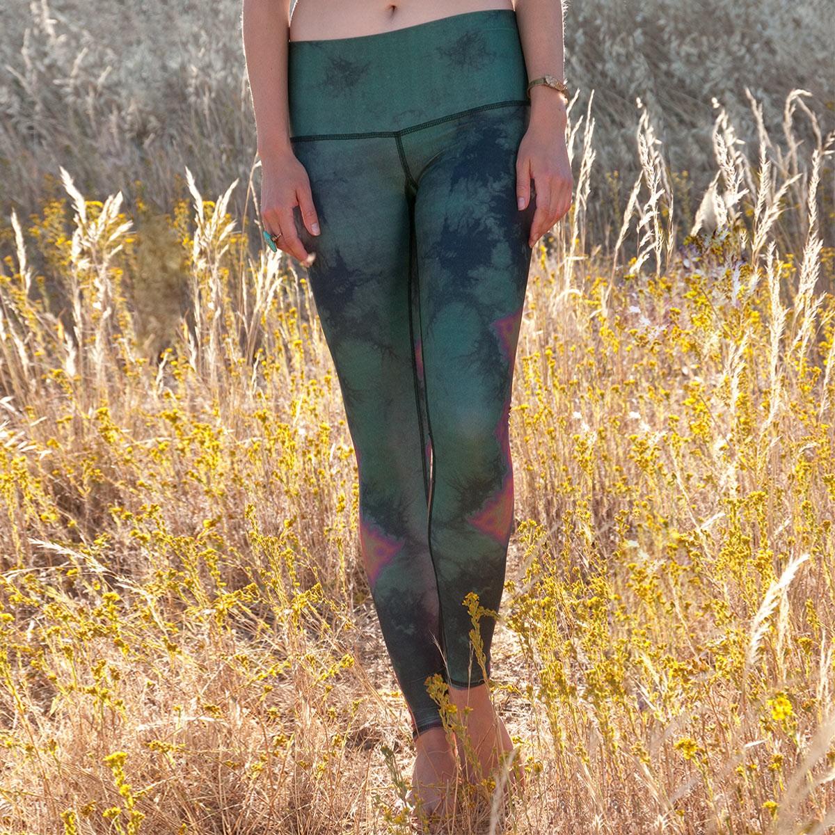 TEEKI - Eagle Feather Green Hot Pant - AM Summerfield